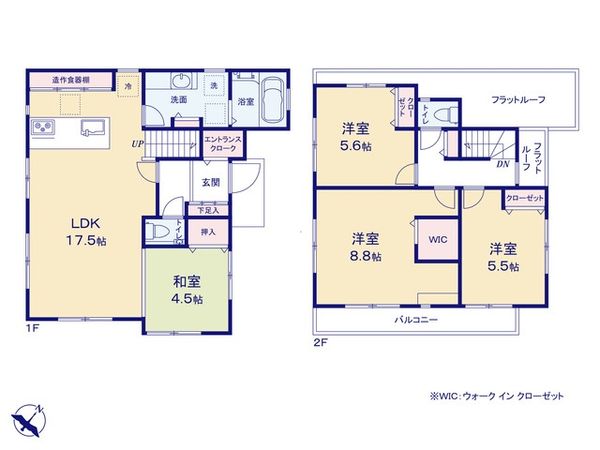 富士見市渡戸1丁目 C号棟 新築戸建 間取図(平面図)