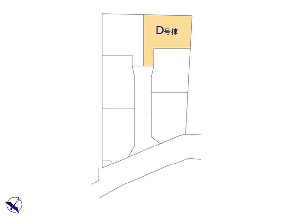 富士見市渡戸1丁目 D号棟 新築戸建 全体区画図