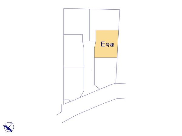 富士見市渡戸1丁目 E号棟 新築戸建 全体区画図 富士見市渡戸1丁目 E号棟 新築戸建 全体区画図
