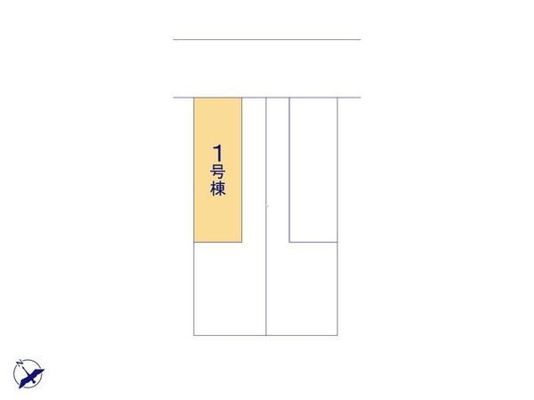 富士見市東みずほ台3丁目 1号棟 全体区画図 富士見市東みずほ台3丁目 1号棟 全体区画図