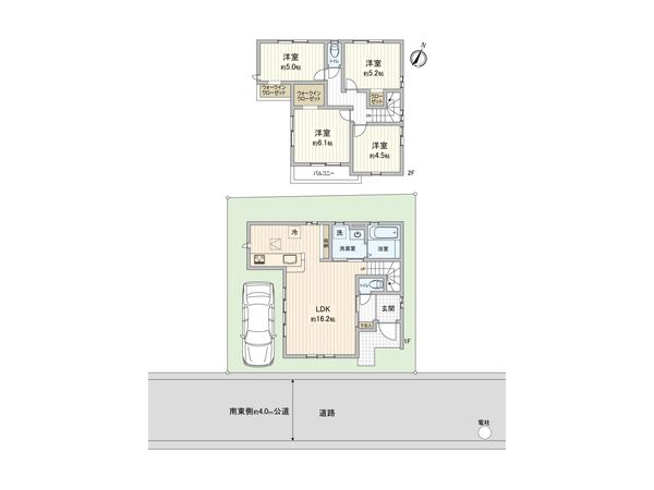 ふじみ野市南台1丁目 1期 新築戸建 間取図(平面図) ふじみ野市南台1丁目 1期 新築戸建 間取図(平面図)