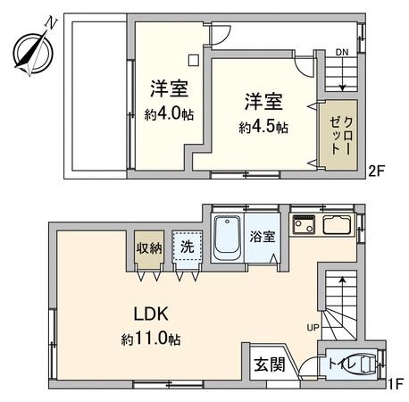 富士見市鶴瀬西3丁目 中古戸建 間取図(平面図) 富士見市鶴瀬西3丁目 中古戸建 間取図(平面図)