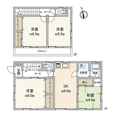 富士見市大字鶴馬 戸建 間取図(平面図) 富士見市大字鶴馬 戸建 間取図(平面図)