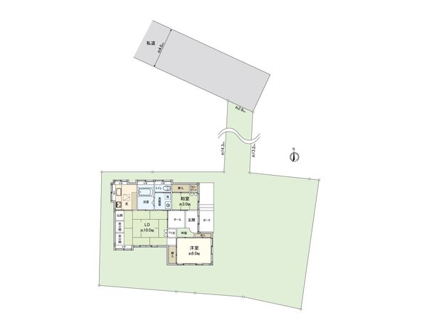 ふじみ野市滝3丁目 戸建 間取図(平面図)
