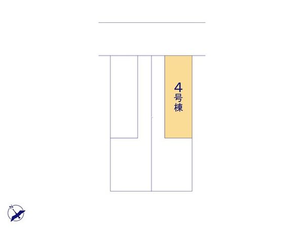 富士見市東みずほ台3丁目 4号棟 全体区画図 富士見市東みずほ台3丁目 4号棟 全体区画図