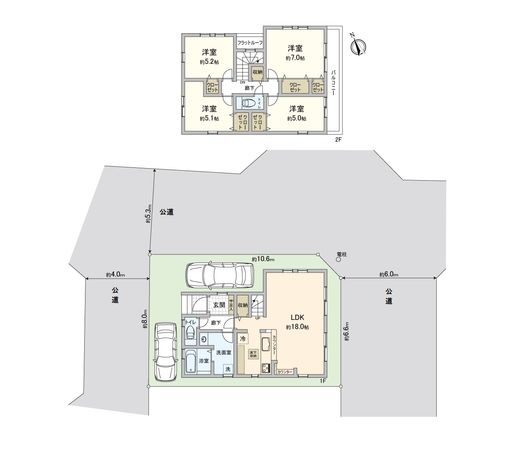 富士見市鶴馬2丁目 1期 新築戸建 間取図(平面図) 富士見市鶴馬2丁目 1期 新築戸建 間取図(平面図)