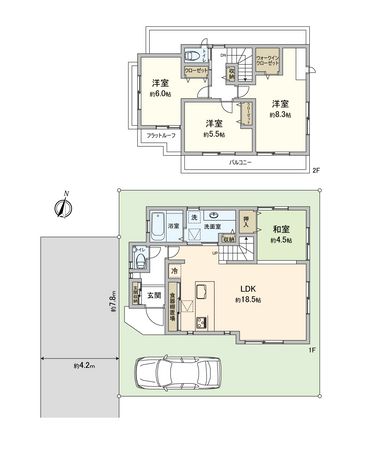 富士見市羽沢3丁目 第9期 新築戸建 間取図(平面図) 富士見市羽沢3丁目 第9期 新築戸建 間取図(平面図)