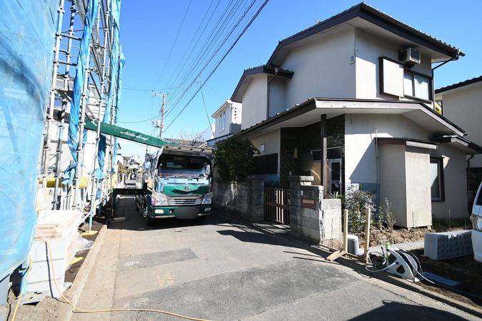 ふじみ野市南台1丁目 新築戸建 前面道路含む外観 ふじみ野市南台1丁目 新築戸建 前面道路含む外観