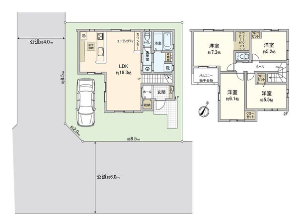 ふじみ野市富士見台 新築戸建 間取図(平面図)