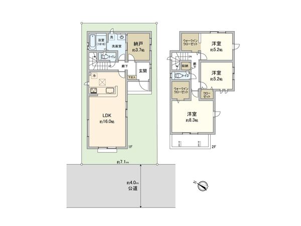富士見市鶴瀬西3丁目 13期 新築戸建 間取図(平面図) 富士見市鶴瀬西3丁目 13期 新築戸建 間取図(平面図)