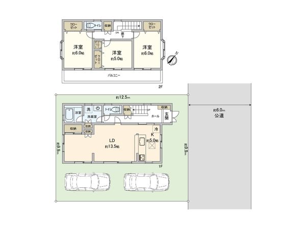 ふじみ野市亀久保 戸建 間取図(平面図)