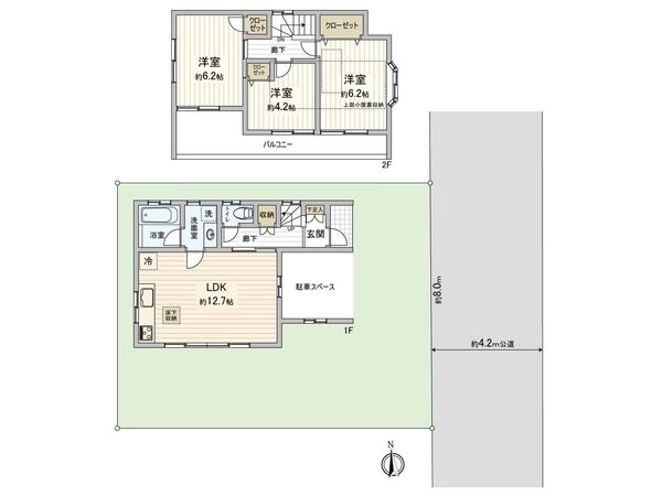 ふじみ野市水宮 中古戸建 間取図(平面図) ふじみ野市水宮 中古戸建 間取図(平面図)