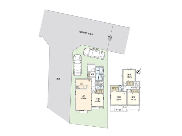 ふじみ野市大井武蔵野 4期 新築戸建 間取図(平面図) ふじみ野市大井武蔵野 4期 新築戸建 間取図(平面図)