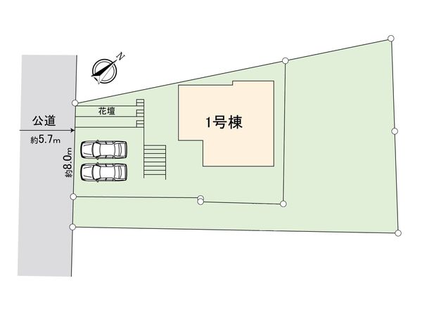 ふじみ野市滝 2期 1号棟 新築戸建 間取図(平面図) ふじみ野市滝 2期 1号棟 新築戸建 間取図(平面図)