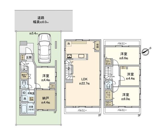 富士見市東みずほ台3丁目 A号棟 新築戸建 間取図(平面図) 富士見市東みずほ台3丁目 A号棟 新築戸建 間取図(平面図)