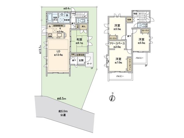 ふじみ野市上野台2丁目 戸建 間取図(平面図) 間取図(平面図)
