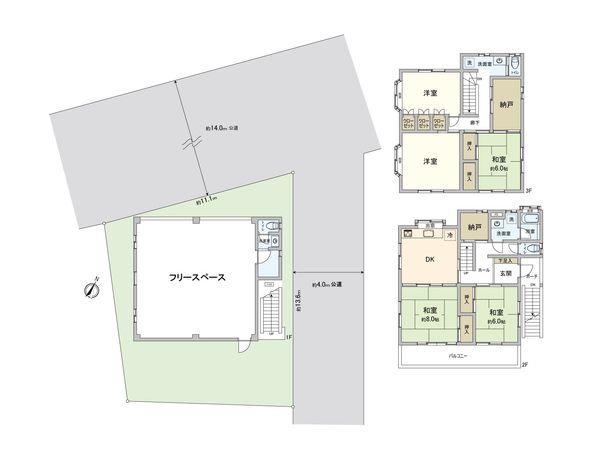 ふじみ野市大井中央1丁目 戸建 間取図(平面図) ふじみ野市大井中央1丁目 戸建 間取図(平面図)