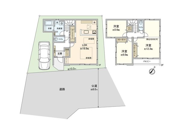 富士見市鶴瀬東2丁目 7期 新築戸建 間取図(平面図) 富士見市鶴瀬東2丁目 7期 新築戸建 間取図(平面図)