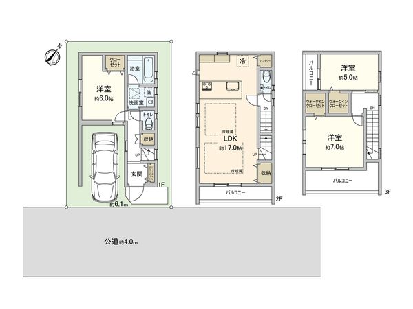 富士見市鶴馬3丁目 第14期 新築戸建 間取図(平面図) 富士見市鶴馬3丁目 第14期 新築戸建 間取図(平面図)