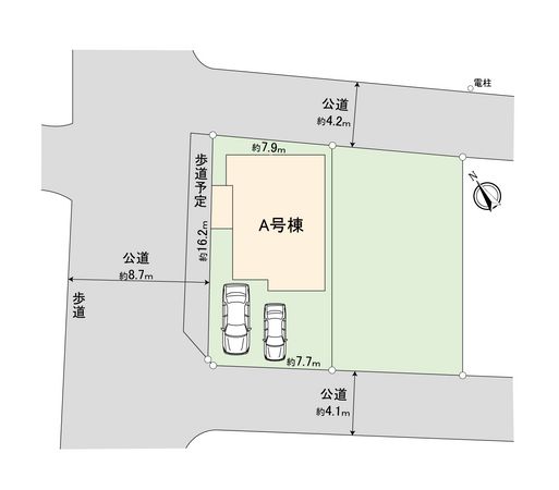 入間郡三芳町藤久保 新築戸建 A号棟 全体区画図
