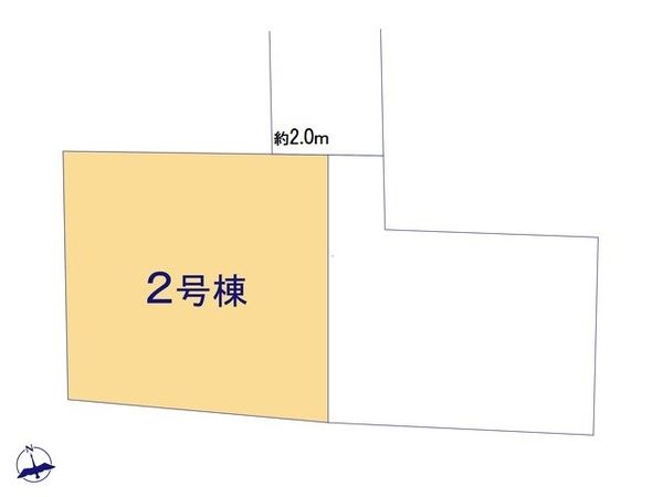 ふじみ野市大原1丁目 新築戸建 2号棟 全体区画図