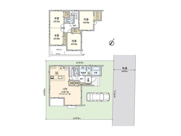 ふじみ野市亀久保 2期 新築戸建 間取図(平面図)