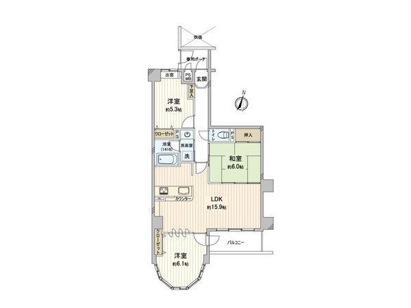 ライオンズガーデンシティふじみ野 間取図(平面図) ライオンズガーデンシティふじみ野 間取図(平面図)