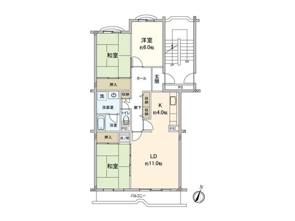 三芳団地弐号棟 間取図(平面図) 三芳団地弐号棟 間取図(平面図)