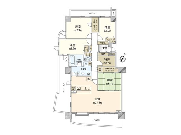 アイムふじみ野西一番館 間取図(平面図) 間取図(平面図)