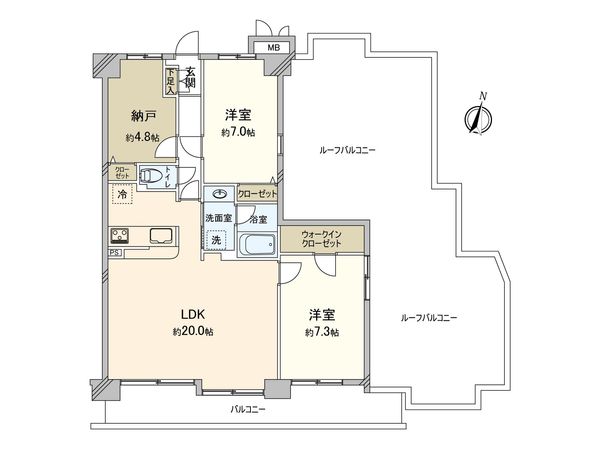 シティふじみ野 間取図(平面図) 間取図(平面図)