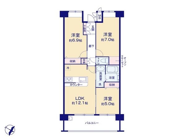 アステールふじみ野イーステーション 間取図(平面図)