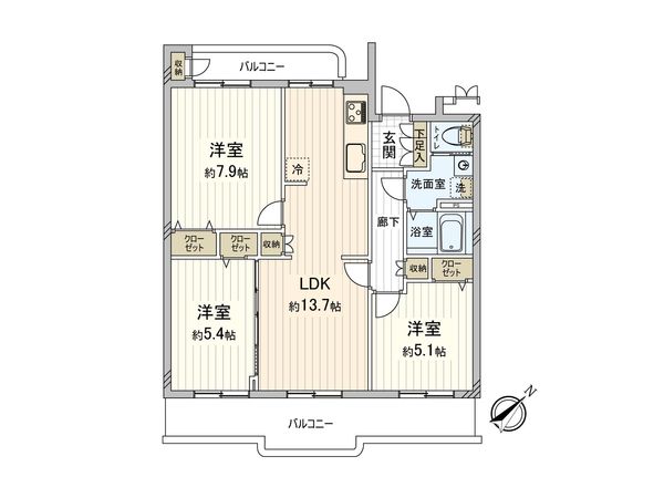 みずほ台団地 9-2号棟 間取図(平面図) みずほ台団地 9-2号棟 間取図(平面図)