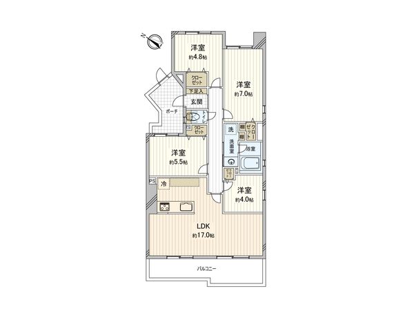 アーベインふじみ野NEXT21 間取図(平面図) 間取図(平面図)