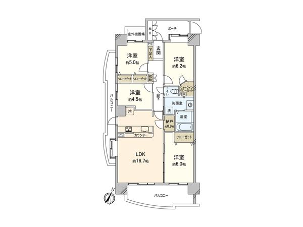 シティヴェールふじみ野二番館 間取図(平面図) 間取図(平面図)