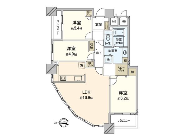 リズムタワーⅡ 間取図(平面図) リズムタワーⅡ 間取図(平面図)