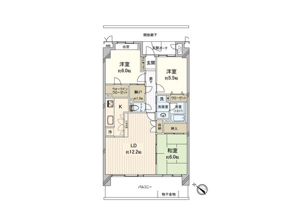 パークハイツふじみ野 間取図(平面図) パークハイツふじみ野 間取図(平面図)