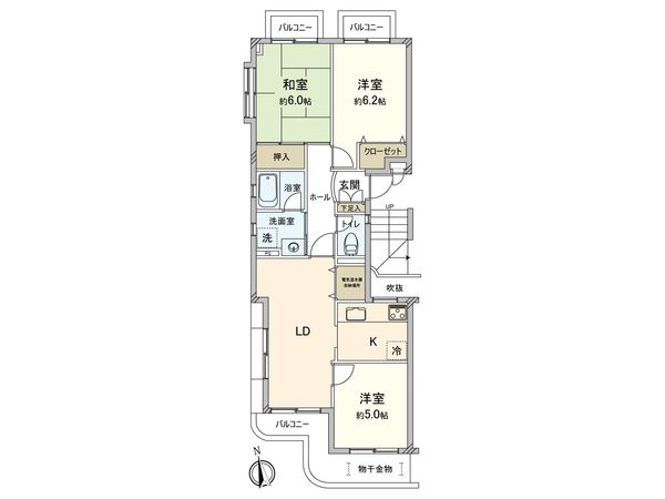 フラワーキャッスル上福岡 間取図(平面図) フラワーキャッスル上福岡 間取図(平面図)