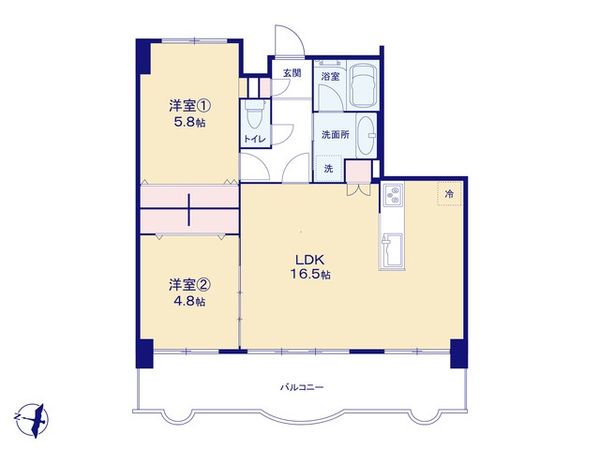 アステールふじみ野壱番館 間取図(平面図)