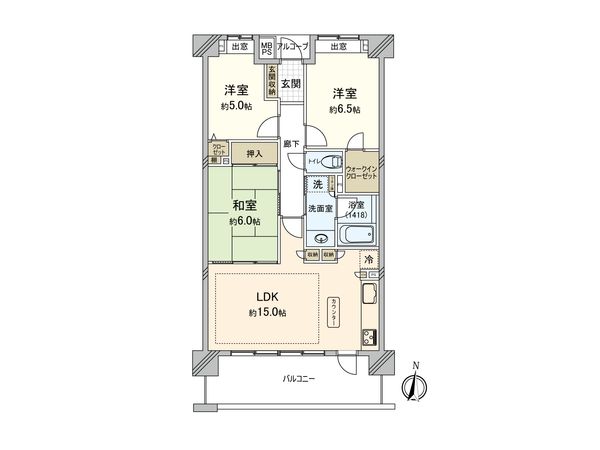 ライオンズガーデン上福岡 間取図(平面図) ライオンズガーデン上福岡 間取図(平面図)