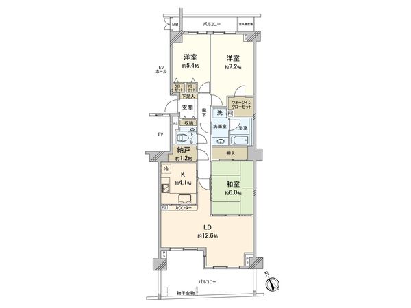アイムふじみ野西三番館 間取図(平面図) アイムふじみ野西三番館 間取図(平面図)