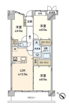 小田急コアロードふじみ野 間取図