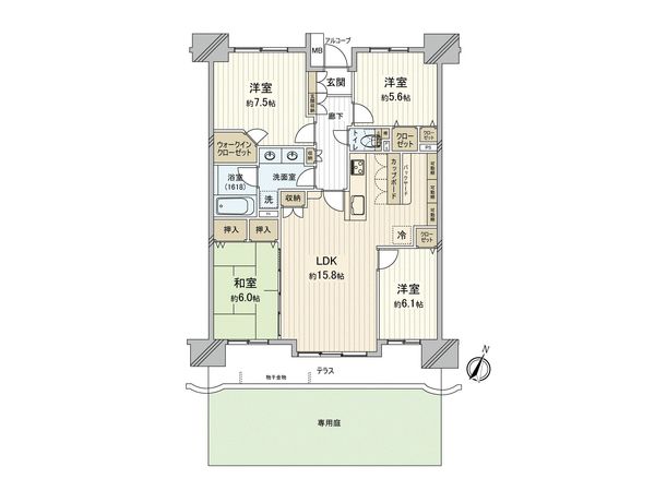 パークサイドコートふじみ野 間取図