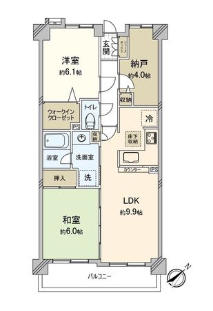 ナイスアーバン鶴瀬 間取図(平面図) ナイスアーバン鶴瀬 間取図(平面図)