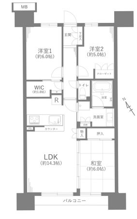 フォレストレジデンス 間取図(平面図)