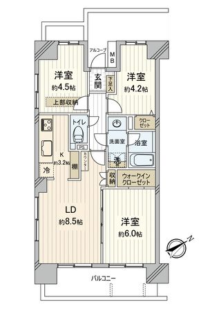 上福岡パークホームズ 間取図(平面図) 上福岡パークホームズ 間取図(平面図)