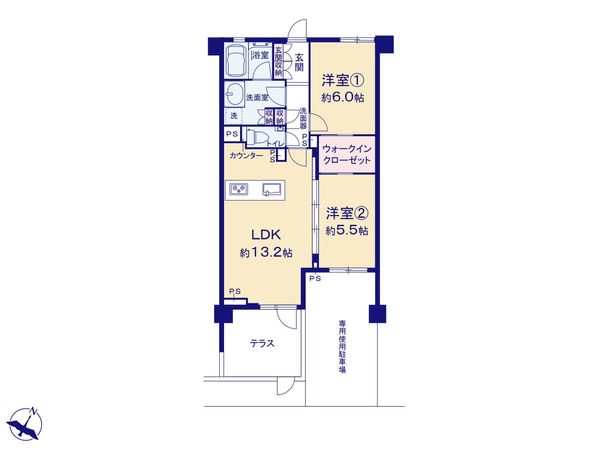 クリオふじみ野パークフロント 間取図(平面図)