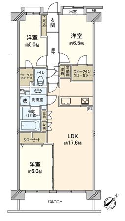 コスモふじみ野 センターフォーラム 間取図(平面図) コスモふじみ野 センターフォーラム 間取図(平面図)