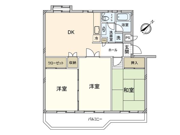キャッスルメジェール第2三芳 間取図(平面図) キャッスルメジェール第2三芳 間取図(平面図)