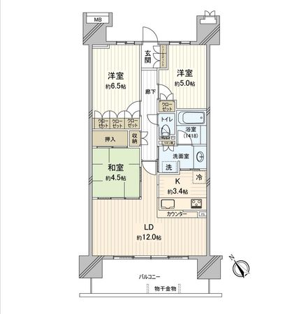 フォレストレジデンス 間取図(平面図) フォレストレジデンス 間取図(平面図)