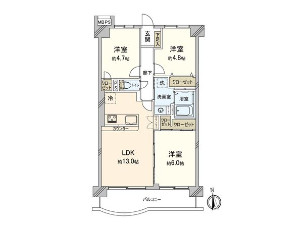 ハイラークみずほ台 間取図(平面図) ハイラークみずほ台 間取図(平面図)